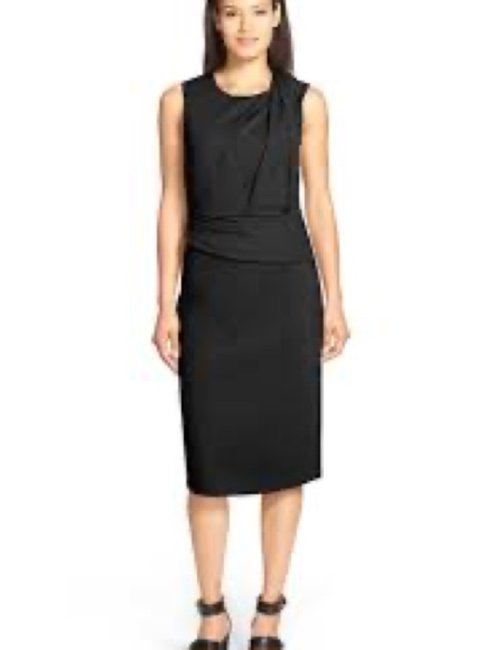 Sleeveless Black Sheath Dress - Elegant Office & Evening Wear